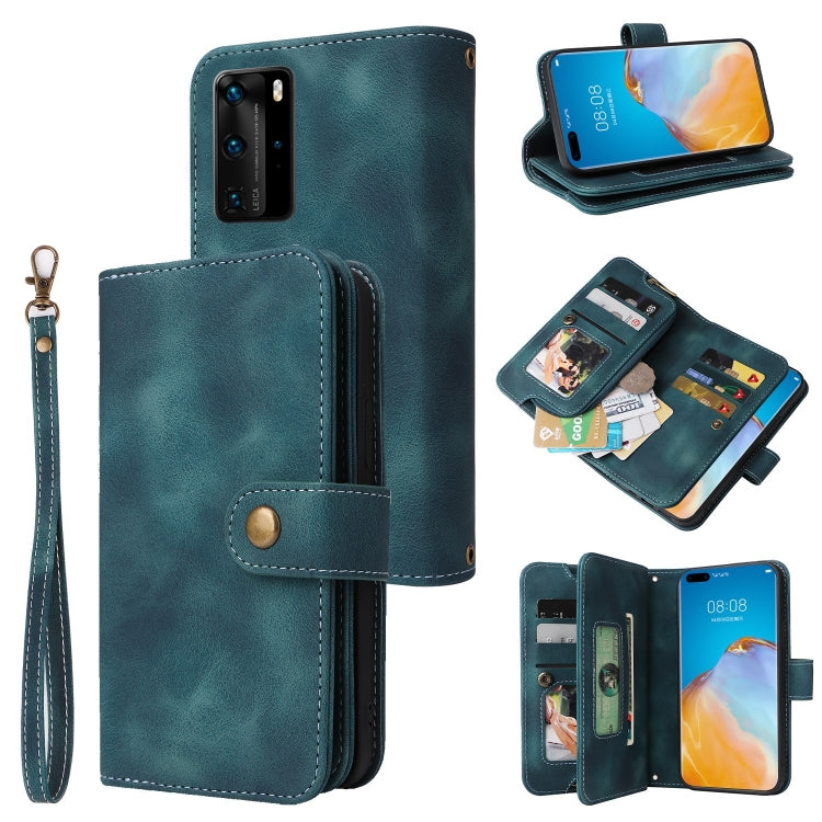 Multifunctional Card Slot Zipper Wallet Leather Phone Case, For Huawei P30 Lite, For Huawei P30 Pro, For Huawei P40 Pro, For Huawei P Smart Z, For iPhone SE 2022 / SE 2020 / 8 / 7, For iPhone 6s / 6