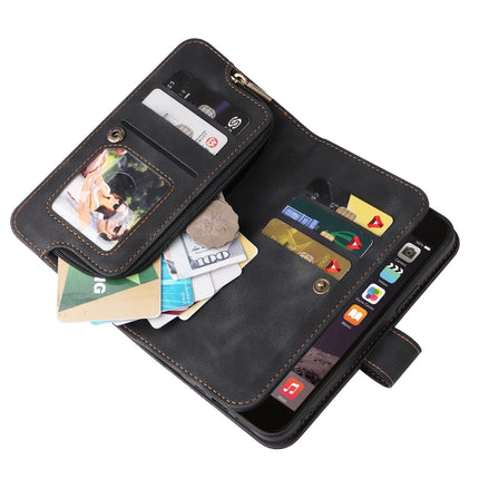 Multifunctional Card Slot Zipper Wallet Leather Phone Case, For iPhone SE 2022 / SE 2020 / 8 / 7, For iPhone 6s / 6, For iPhone 6s Plus / 6 Plus, For iPhone 8 Plus / 7 Plus