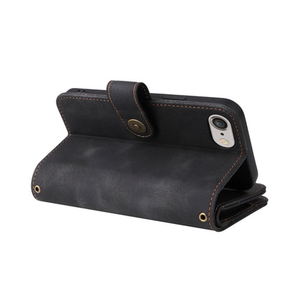 Multifunctional Card Slot Zipper Wallet Leather Phone Case, For iPhone SE 2022 / SE 2020 / 8 / 7, For iPhone 6s / 6, For iPhone 6s Plus / 6 Plus, For iPhone 8 Plus / 7 Plus