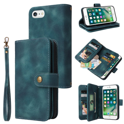 Multifunctional Card Slot Zipper Wallet Leather Phone Case, For iPhone SE 2022 / SE 2020 / 8 / 7, For iPhone 6s / 6, For iPhone 6s Plus / 6 Plus, For iPhone 8 Plus / 7 Plus