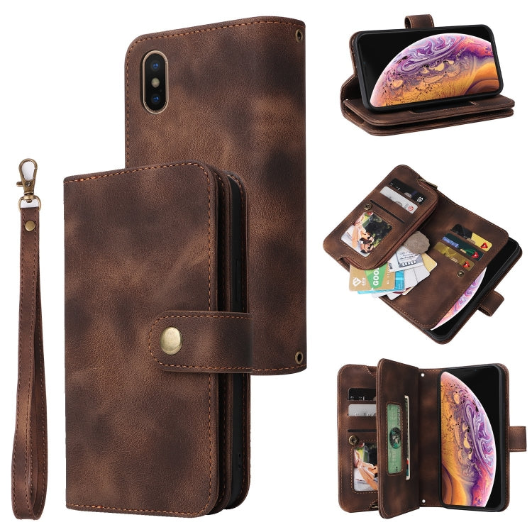 Multifunctional Card Slot Zipper Wallet Leather Phone Case, For iPhone 6s Plus / 6 Plus, For iPhone 8 Plus / 7 Plus, For iPhone XS / X, For iPhone XS Max, For iPhone XR, For Google Pixel 6