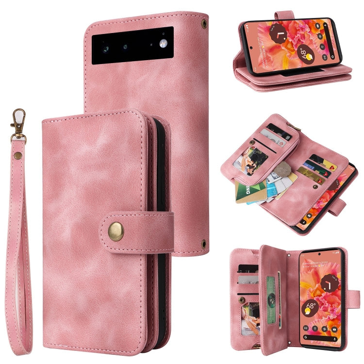 Multifunctional Card Slot Zipper Wallet Leather Phone Case, For iPhone 6s Plus / 6 Plus, For iPhone 8 Plus / 7 Plus, For iPhone XS / X, For iPhone XS Max, For iPhone XR, For Google Pixel 6