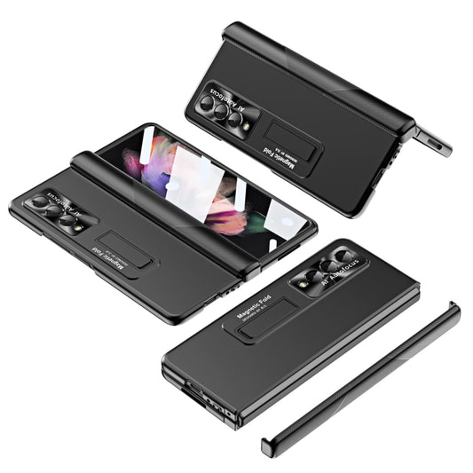 Electroplating Corrugated Hinge Folding Phone Case, For Samsung Galaxy Z Fold3 5G, For Samsung Galaxy Z Fold4