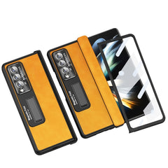 Napa Texture All-inclusive Phone Case, For Samsung Galaxy Z Fold3 5G, For Samsung Galaxy Z Fold4