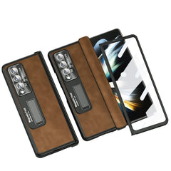 Napa Texture All-inclusive Phone Case, For Samsung Galaxy Z Fold3 5G, For Samsung Galaxy Z Fold4