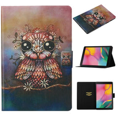 Coloured Drawing Pattern Horizontal Flip Leather Case with Holder & Card Slot & Sleep / Wake-up Function