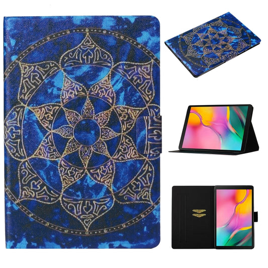 Coloured Drawing Pattern Horizontal Flip Leather Case with Holder & Card Slot & Sleep / Wake-up Function