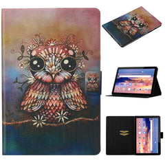 Coloured Drawing Pattern Horizontal Flip Leather Case with Holder & Card Slot & Sleep / Wake-up Function