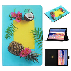 Coloured Drawing Pattern Horizontal Flip Leather Case with Holder & Card Slot & Sleep / Wake-up Function