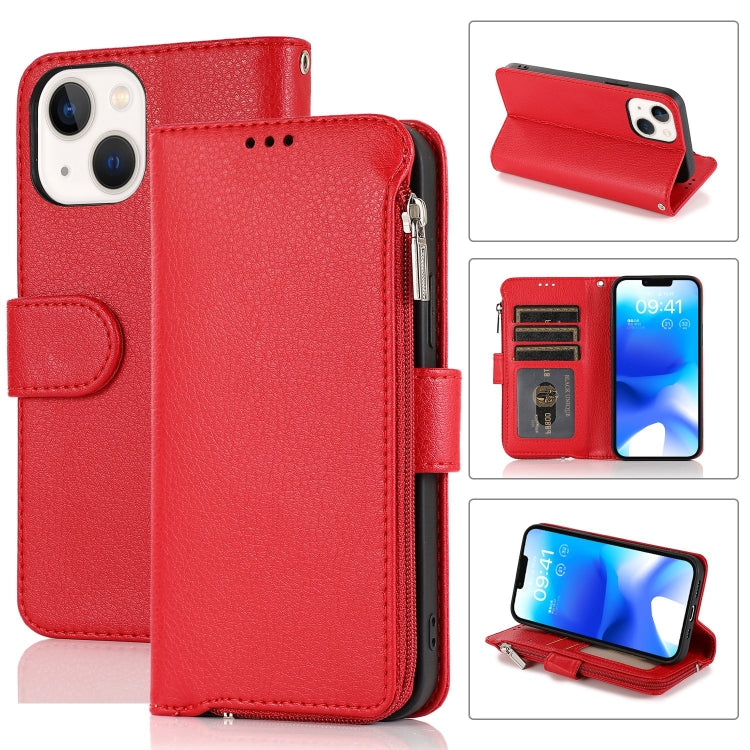 Microfiber Zipper Leather Phone Case, For iPhone 14 Pro Max, For iPhone 14 Pro, For iPhone 14, For iPhone 14 Plus