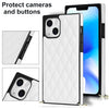 Crossbody Rhombic Microfiber Leather Phone Case, For iPhone 14, For iPhone 14 Plus, For iPhone 14 Pro, For iPhone 14 Pro Max