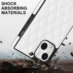 Crossbody Rhombic Microfiber Leather Phone Case, For iPhone 14, For iPhone 14 Plus, For iPhone 14 Pro, For iPhone 14 Pro Max