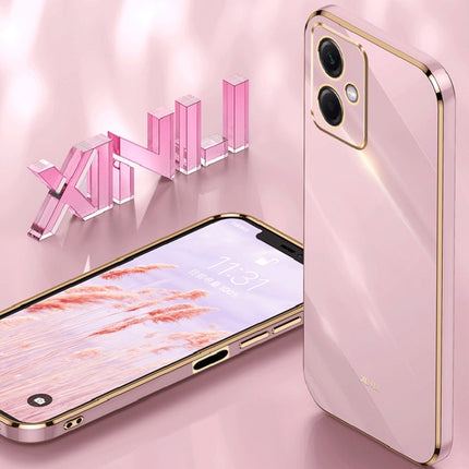 XINLI Straight Edge 6D Electroplate TPU Phone Case