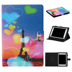 Tablet PC Universal Coloured Drawing Pattern Horizontal Flip Leather Case with Holder & Card Slot, For 7 inch, For 8 inch, For 10 inch