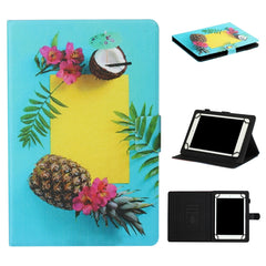 Tablet PC Universal Coloured Drawing Pattern Horizontal Flip Leather Case with Holder & Card Slot, For 7 inch, For 8 inch, For 10 inch