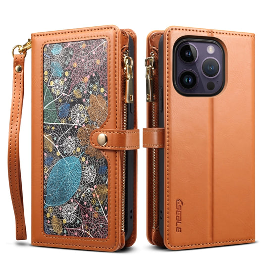 ESEBLE Star Series Lanyard Zipper Wallet RFID Leather Case, For iPhone 14 Pro Max, For iPhone 14 Pro, For iPhone 14, For iPhone 14 Plus, For iPhone 13 Pro Max, For iPhone 13 Pro, For iPhone 13, For iPhone 12 Pro Max, For iPhone 12 Pro, For iPhone 12