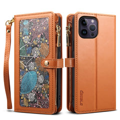 ESEBLE Star Series Lanyard Zipper Wallet RFID Leather Case, For iPhone 14 Pro Max, For iPhone 14 Pro, For iPhone 14, For iPhone 14 Plus, For iPhone 13 Pro Max, For iPhone 13 Pro, For iPhone 13, For iPhone 12 Pro Max, For iPhone 12 Pro, For iPhone 12