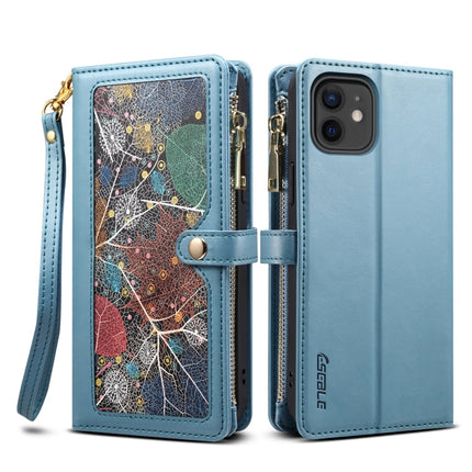 ESEBLE Star Series Lanyard Zipper Wallet RFID Leather Case, For iPhone 12 Pro, For iPhone 12, For iPhone 11 Pro Max, For iPhone 11 Pro, For iPhone 11, For iPhone SE 2022 / SE 2020 / 8 / 7, For iPhone XS Max, For iPhone XS / X