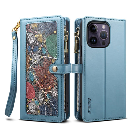 ESEBLE Star Series Lanyard Zipper Wallet RFID Leather Case, For iPhone 12 Pro, For iPhone 12, For iPhone 11 Pro Max, For iPhone 11 Pro, For iPhone 11, For iPhone SE 2022 / SE 2020 / 8 / 7, For iPhone XS Max, For iPhone XS / X