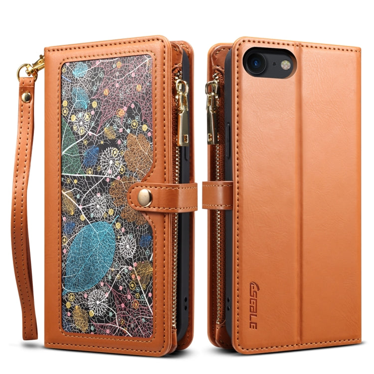 ESEBLE Star Series Lanyard Zipper Wallet RFID Leather Case, For iPhone 11 Pro Max, For iPhone 11 Pro, For iPhone 11, For iPhone SE 2022 / SE 2020 / 8 / 7, For iPhone XS Max, For iPhone XS / X, For iPhone XR, For iPhone 8 Plus / 7 Plus, For iPhone 6s / 6