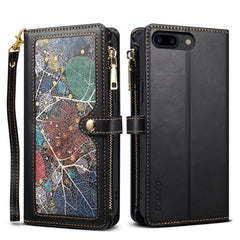 ESEBLE Star Series Lanyard Zipper Wallet RFID Leather Case, For iPhone 11 Pro Max, For iPhone 11 Pro, For iPhone 11, For iPhone SE 2022 / SE 2020 / 8 / 7, For iPhone XS Max, For iPhone XS / X, For iPhone XR, For iPhone 8 Plus / 7 Plus, For iPhone 6s / 6