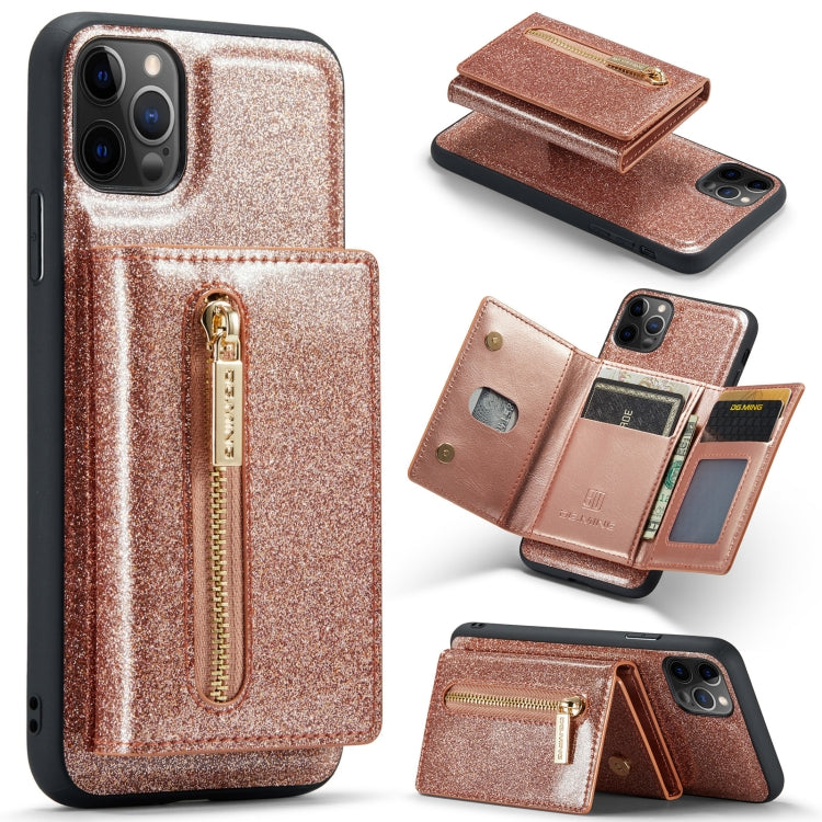 DG.MING M3 Series Glitter Powder Card Bag Leather Case, For Google Pixel 6, For Samsung Galaxy S20 FE, For iPhone 11 Pro, For Samsung Galaxy S21 5G, For iPhone 11 Pro Max, For Samsung Galaxy S21 Ultra 5G, For Samsung Galaxy Z Fold3 5G