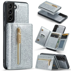 DG.MING M3 Series Glitter Powder Card Bag Leather Case, For Google Pixel 6, For Samsung Galaxy S20 FE, For iPhone 11 Pro, For Samsung Galaxy S21 5G, For iPhone 11 Pro Max, For Samsung Galaxy S21 Ultra 5G