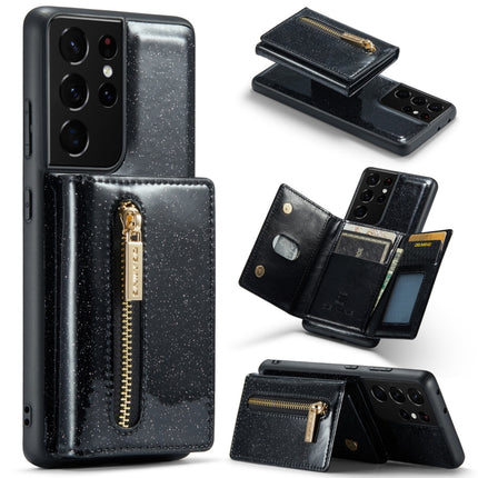 DG.MING M3 Series Glitter Powder Card Bag Leather Case, For Google Pixel 6, For Samsung Galaxy S20 FE, For iPhone 11 Pro, For Samsung Galaxy S21 5G, For iPhone 11 Pro Max, For Samsung Galaxy S21 Ultra 5G