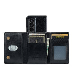 DG.MING M3 Series Glitter Powder Card Bag Leather Case, For Samsung Galaxy Z Fold3 5G, For Samsung Galaxy Z Fold4 5G