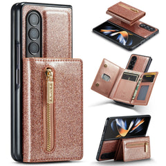 DG.MING M3 Series Glitter Powder Card Bag Leather Case, For Samsung Galaxy Z Fold3 5G, For Samsung Galaxy Z Fold4 5G