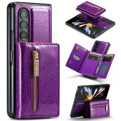 DG.MING M3 Series Glitter Powder Card Bag Leather Case, For Samsung Galaxy Z Fold3 5G, For Samsung Galaxy Z Fold4 5G