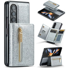 DG.MING M3 Series Glitter Powder Card Bag Leather Case, For Samsung Galaxy Z Fold3 5G, For Samsung Galaxy Z Fold4 5G