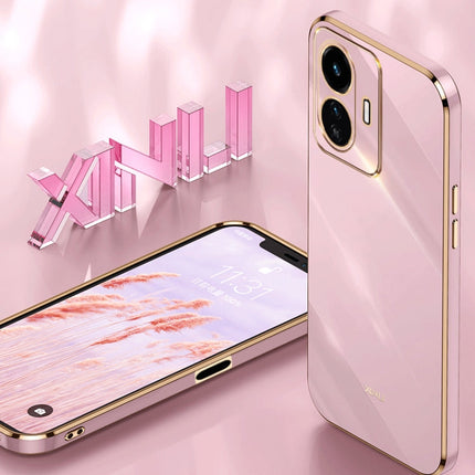 XINLI Straight Edge 6D Electroplate TPU Phone Case