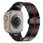For Apple Watch Ultra 49mm / Series 8&7 45mm / SE 2&6&SE&5&4 44mm / 3&2&1 42mm / Black Red