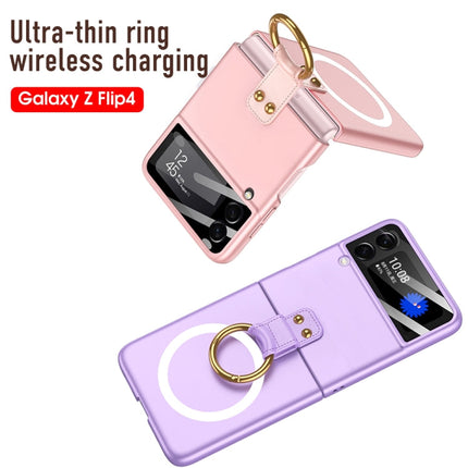 GKK MagSafe Ultrathin Integrated Shockproof Phone Case with Ring Holder, For Samsung Galaxy Z Flip4