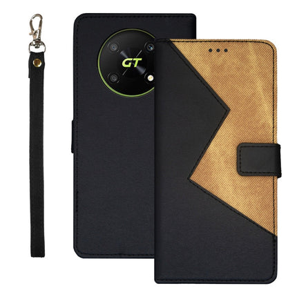 idewei Two-color Splicing Leather Phone Case