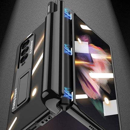 GKK Magnetic Fold Hinge Shockproof Phone Case with Pen Slots, For Samsung Galaxy Z Fold3 5G