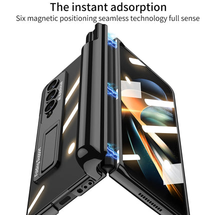 GKK Magnetic Fold Hinge Shockproof Phone Case with Pen Slots, For Samsung Galaxy Z Fold4