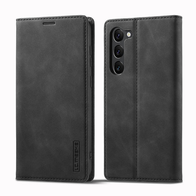 LC.IMEEKE Strong Magnetism Ultra-thin Matte Leather Phone Case, For Samsung Galaxy S23 5G, For Samsung Galaxy S23+ 5G