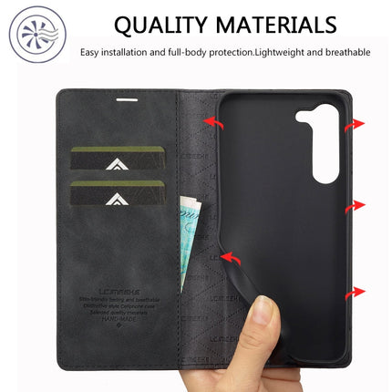 LC.IMEEKE Strong Magnetism Ultra-thin Matte Leather Phone Case, For Samsung Galaxy S23 5G, For Samsung Galaxy S23+ 5G