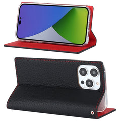 Litchi Texture Genuine Leather Phone Case, For iPhone 14 Pro Max, For iPhone 14 Pro, For iPhone 14, For iPhone 14 Plus