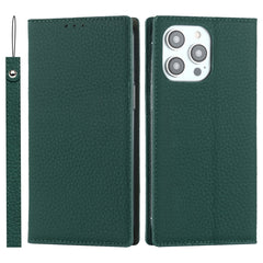 Litchi Texture Genuine Leather Phone Case, For iPhone 14 Pro Max, For iPhone 14 Pro, For iPhone 14, For iPhone 14 Plus