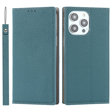Litchi Texture Genuine Leather Phone Case, For iPhone 14 Pro Max, For iPhone 14 Pro, For iPhone 14, For iPhone 14 Plus