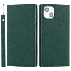 Litchi Texture Genuine Leather Phone Case, For iPhone 14 Pro Max, For iPhone 14 Pro, For iPhone 14, For iPhone 14 Plus
