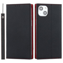 Litchi Texture Genuine Leather Phone Case, For iPhone 14 Pro Max, For iPhone 14 Pro, For iPhone 14, For iPhone 14 Plus