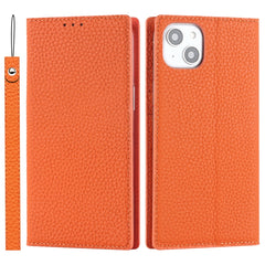 Litchi Texture Genuine Leather Phone Case, For iPhone 14 Pro Max, For iPhone 14 Pro, For iPhone 14, For iPhone 14 Plus
