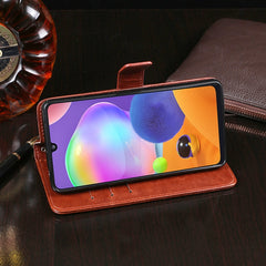 idewei Crazy Horse Texture Horizontal Flip Leather Case with Holder & Card Slots & Wallet