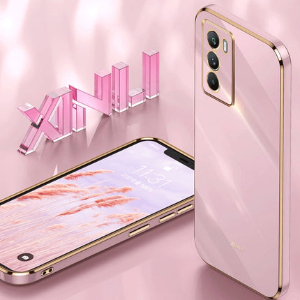 XINLI Straight Edge 6D Electroplate TPU Phone Case