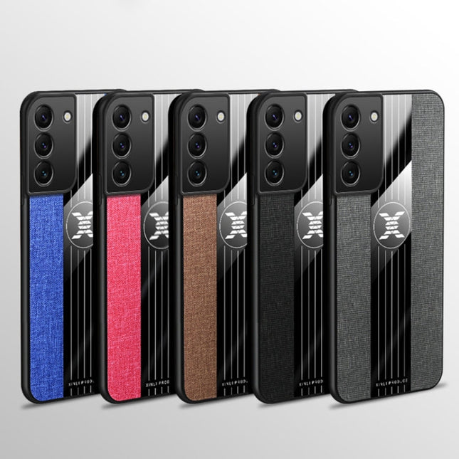 XINLI Stitching Cloth Textue Shockproof TPU Phone Case, For Samsung Galaxy S22+ 5G, For Samsung Galaxy S22 Ultra 5G
