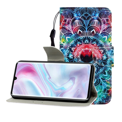 Colored Drawing Horizontal Flip Leather Case with Holder & Card Slot & Wallet